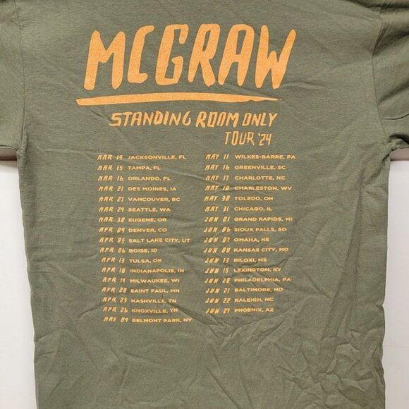 Tim McGraw 2024 Tour Standing Room Only Shirt Large - Picture 2 of 2